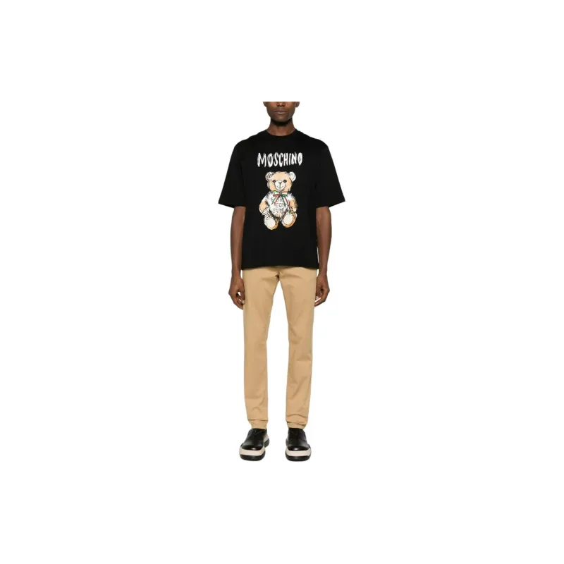 MOSCHINO Teddy Bear Printed Crewneck T Shirt-2