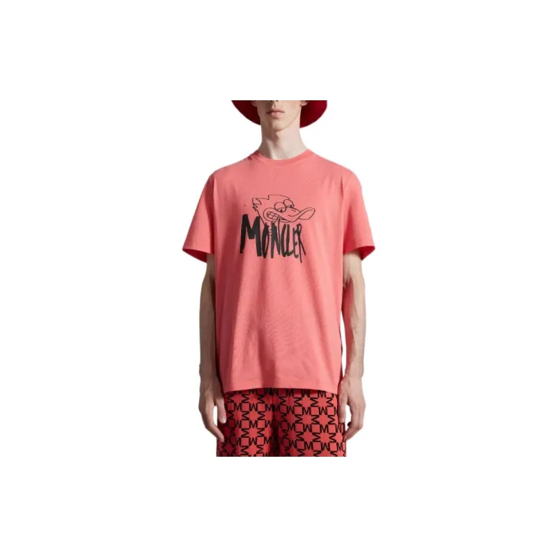 Moncler T Shirts Men Red-1