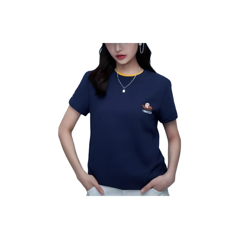 MLB New York Yankees T Shirt Unisex Navy Blue-2