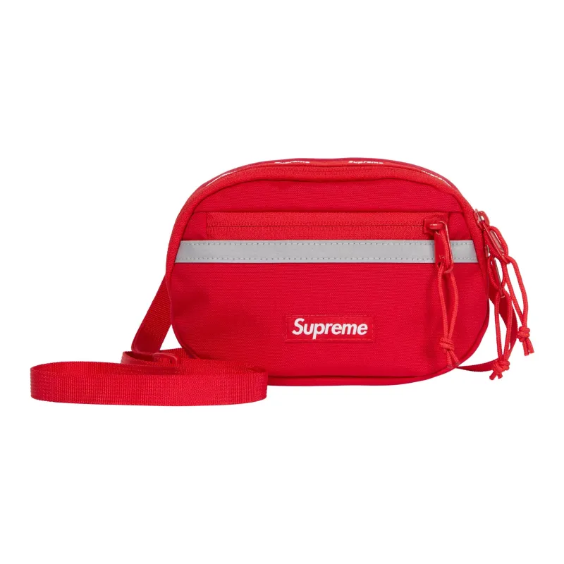 Supreme Nylon Shoulder Bag Crossbody Bag Mini Unisex Red-0