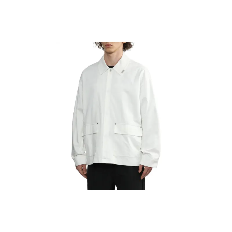 Izzue Photography print Gabardine Shirt Jacket-4