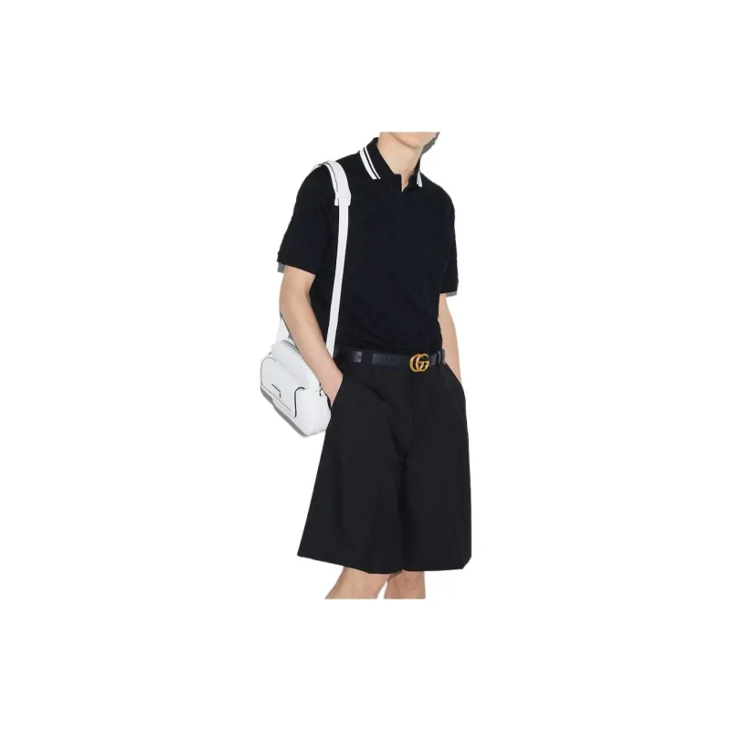 GUCCI Allover Gg Short-Sleeved Polo Shirt-2