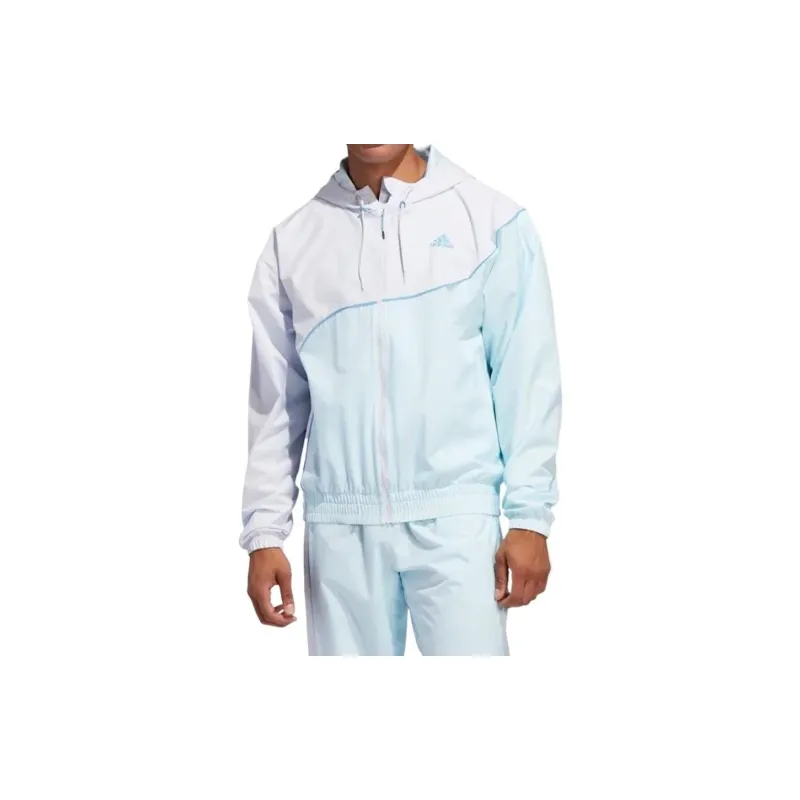Adidas Trae Windbreak Jackets Coats Men's White-2