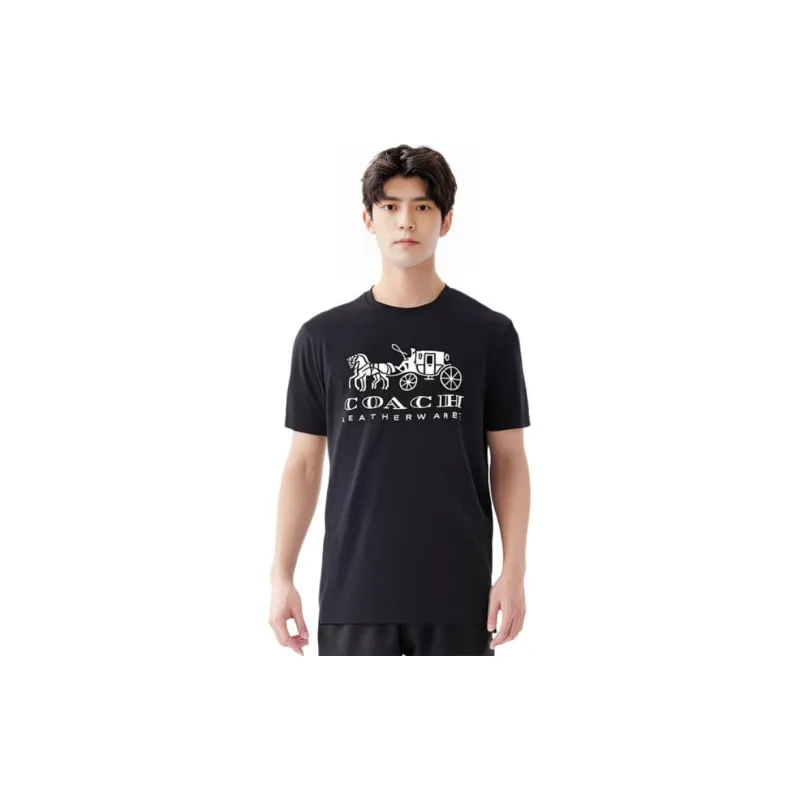 COACH T Shirts Men Black-4