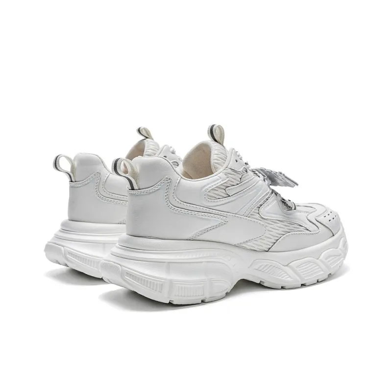 NAUTICA Cushioning Anti-Slip Wear-Resistant Breathable Height Increasing Low-Top Chunky Sneakers Unisex Silver-8