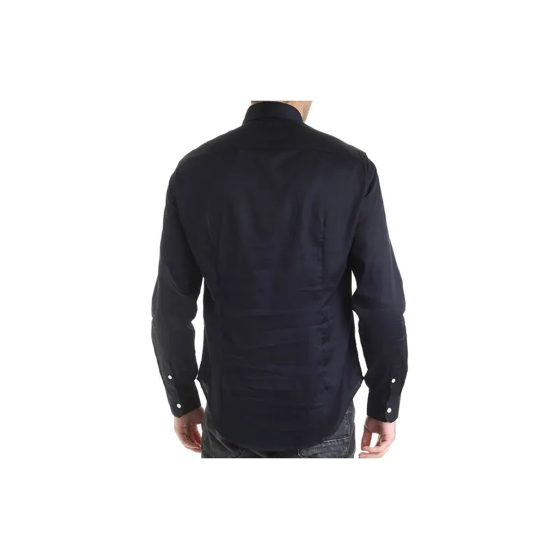 EMPORIO ARMANI Shirts Men Navy Blue-1