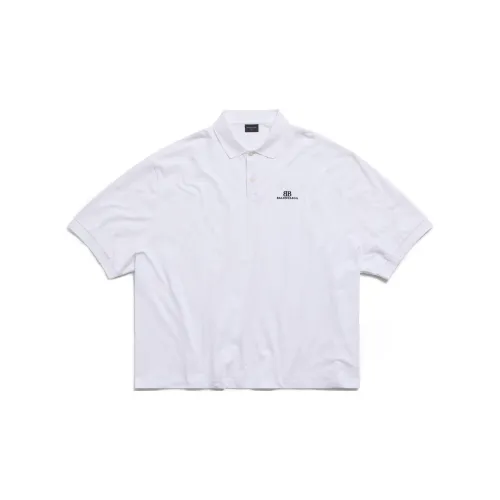 Balenciaga Polo Shirts Men White