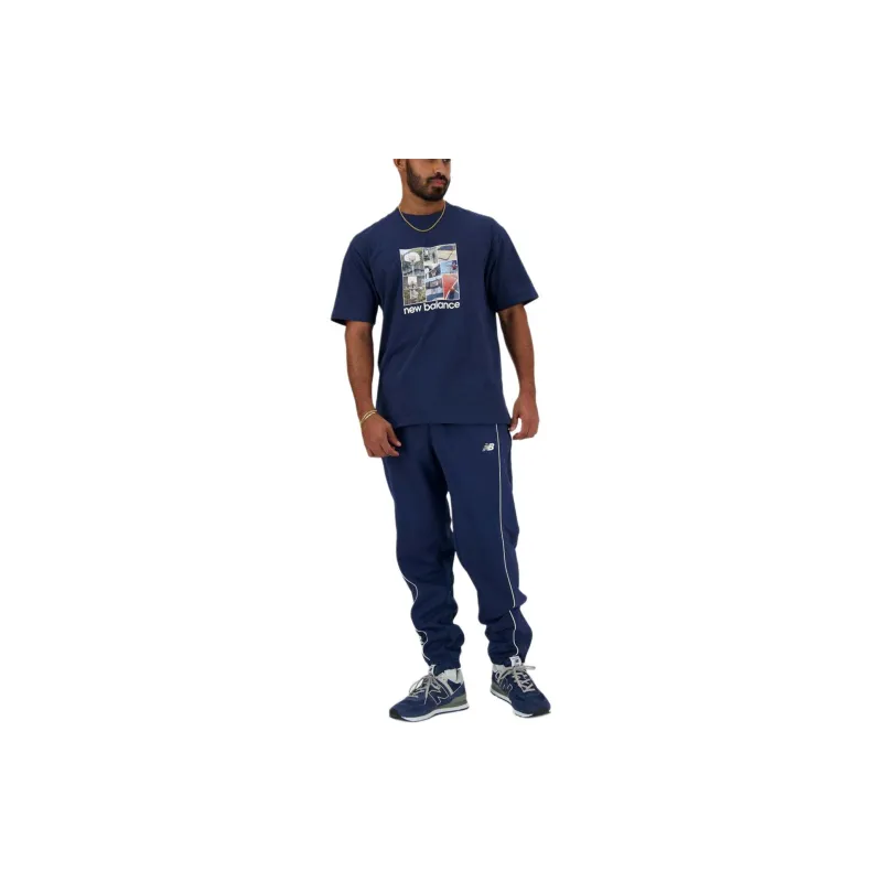New Balance T Shirt Men's Marine Blue-2