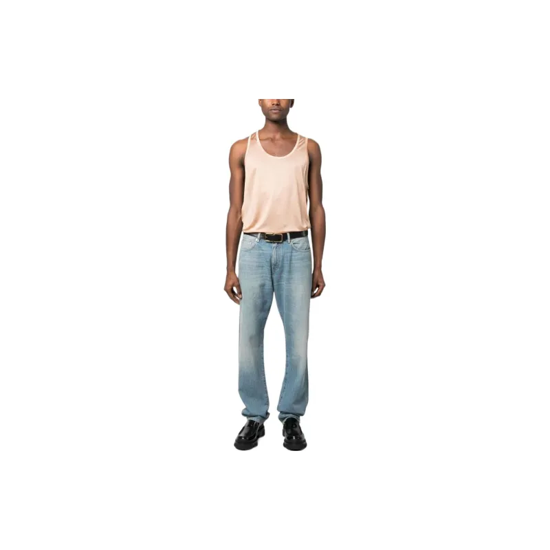 VERSACE Tank Tops Men Pink-1