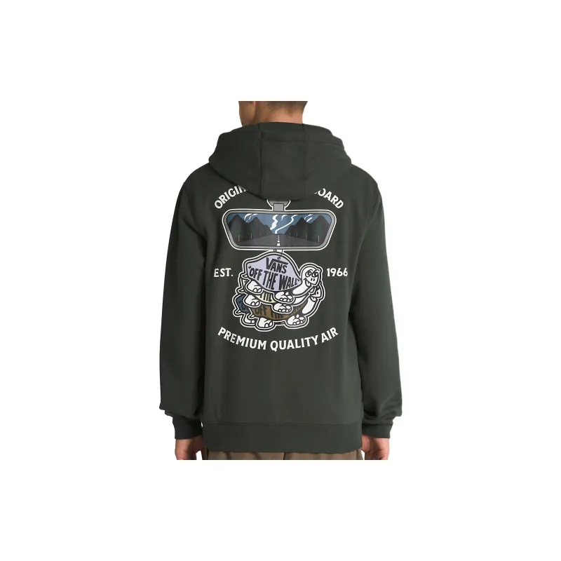 Vans Rearview Full Zip Hoodie Sweatshirt Unisex Army Green-3
