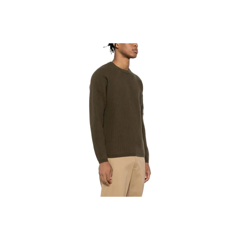 C.P.Company Lens Long Sleeved Crewneck Jumper-3