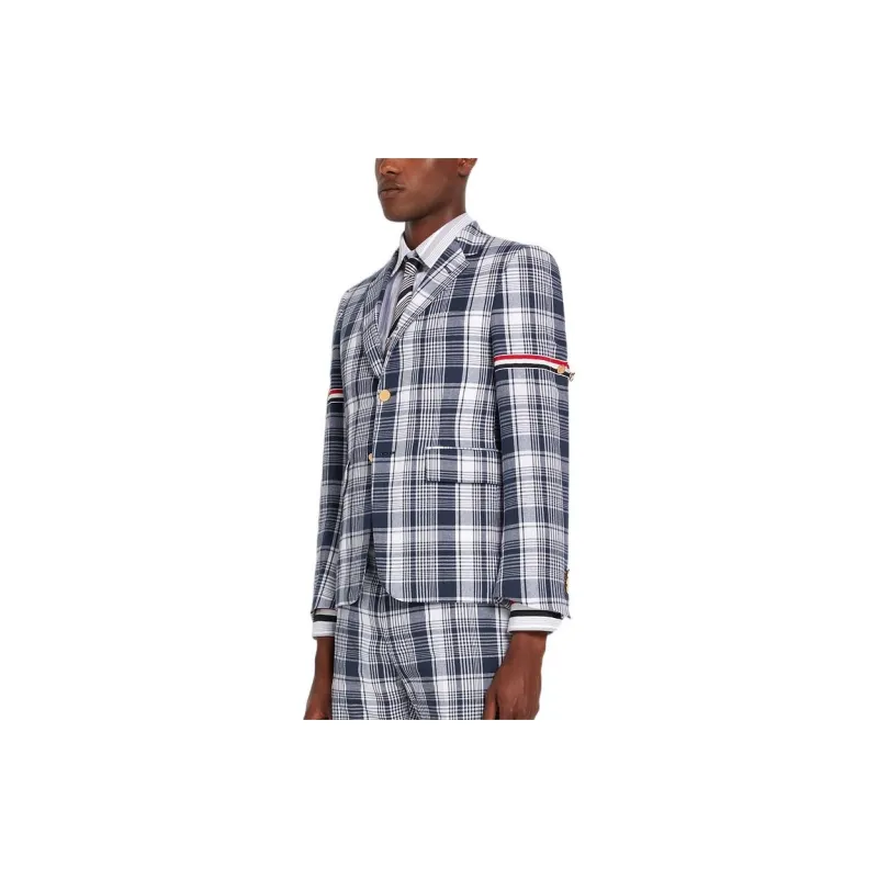 THOM BROWNE Business Suits Men Gray-3