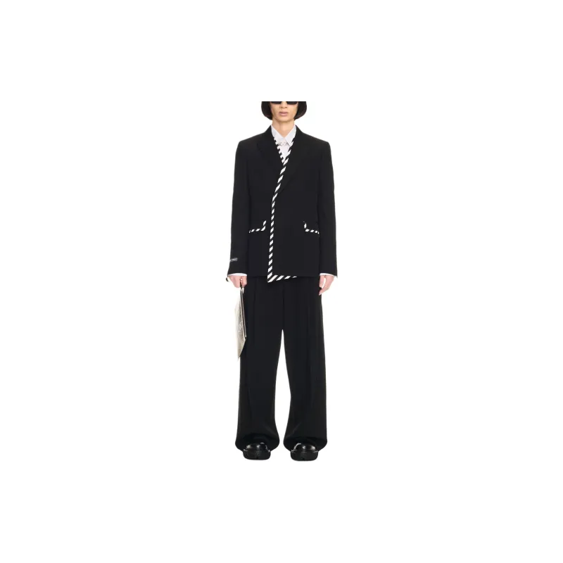 OFF WHITE Dart Detailed Wide Leg Pants-2
