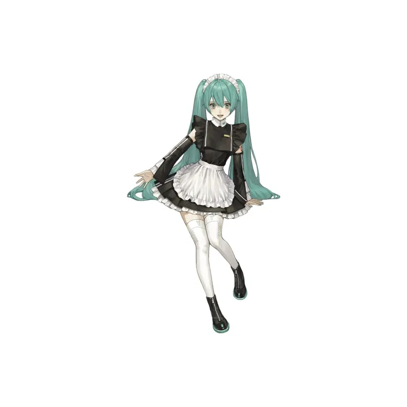 FURYU Hatsune Miku Vocaloid Maid Ver. Noodle Stopper Scale Figure 17cm Bonus Gifts-3