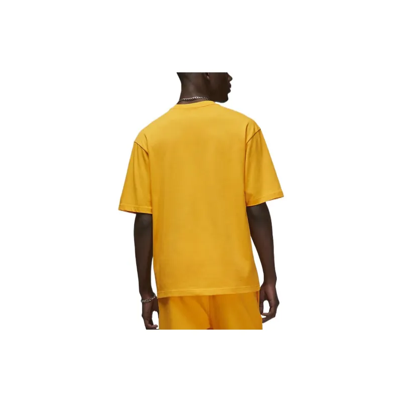 Jordan Wordmark T Shirts Men Yellow-3