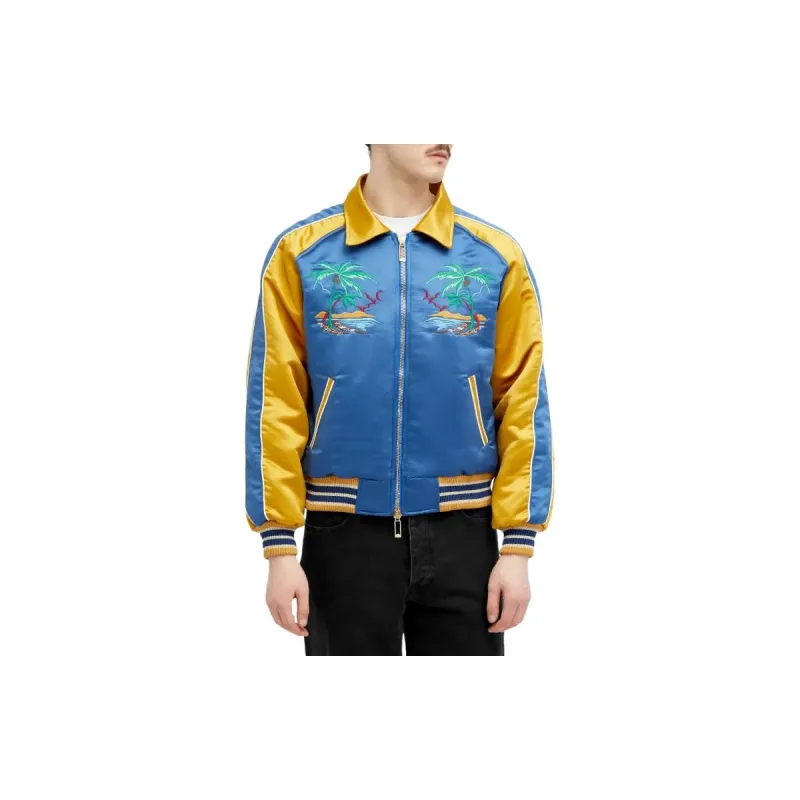 RHUDE Colour block Bomber Jacket-1