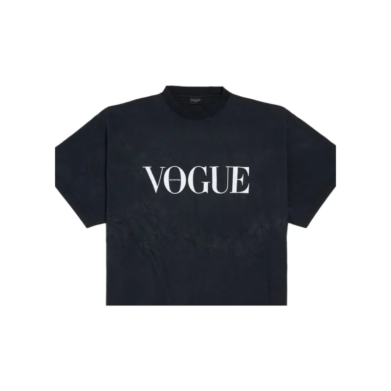Balenciaga T Shirt Regular Fit Unisex Black-4