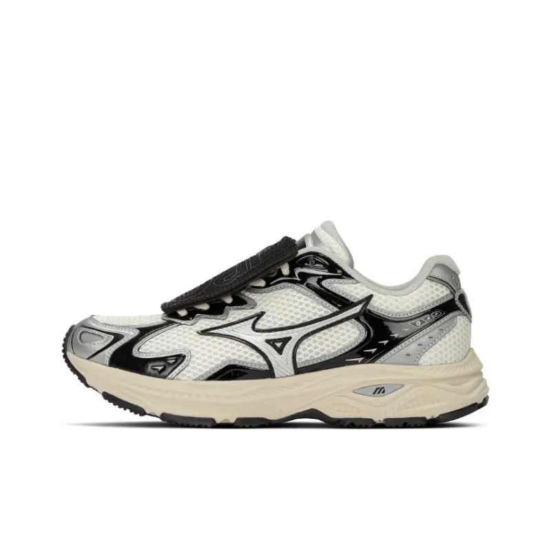 Mizuno Racer S Running Shoes Unisex Low Top Beige Apricot/Black/Silver-2
