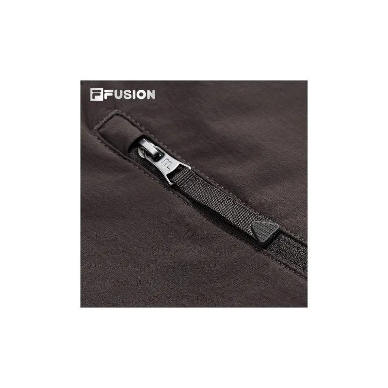 FILA FUSION Casual Shorts Men Dark Brown Gray-3