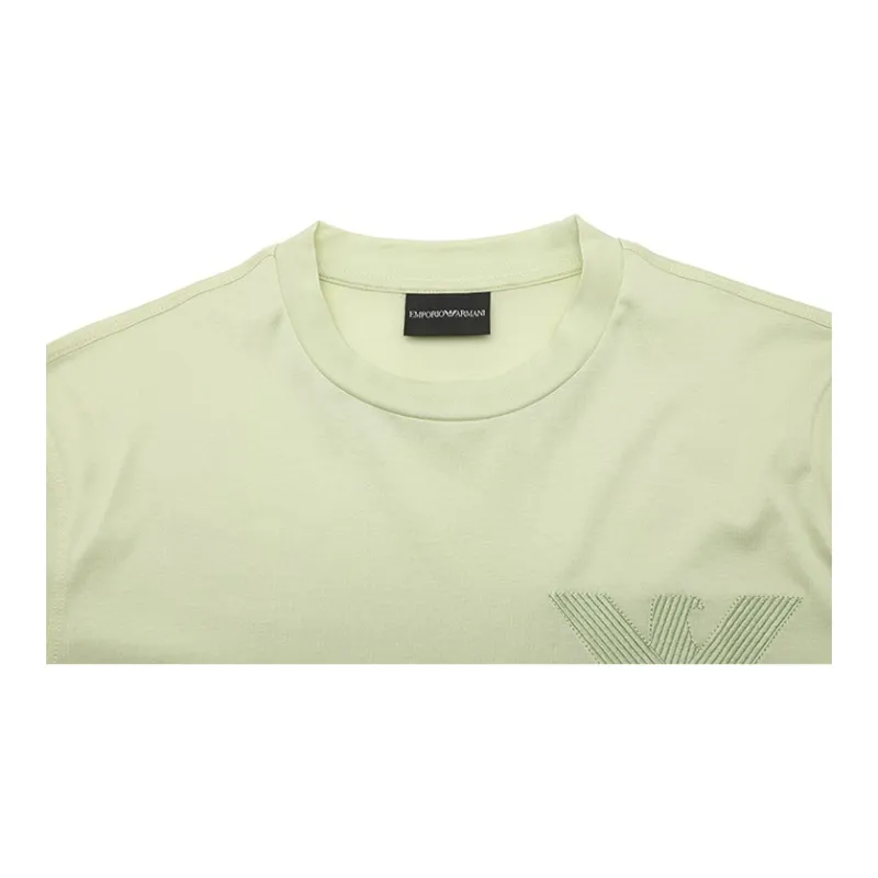 EMPORIO ARMANI T Shirts Men Green-5