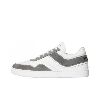 CELINE Low Lace Up Grey Optic White