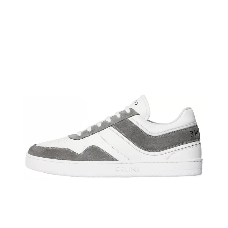 CELINE Low Lace Up Grey Optic White-0