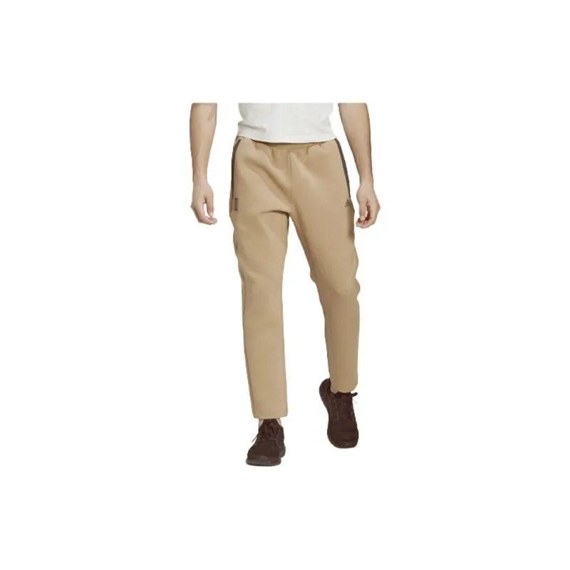 Adidas Wuji Series Knitted Sweatpants Men Cardboard Yellow-4