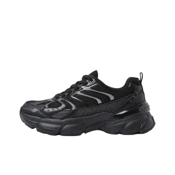 Umbro Anti Slip Wear Resistant Low Top Running Shoes Unisex Black