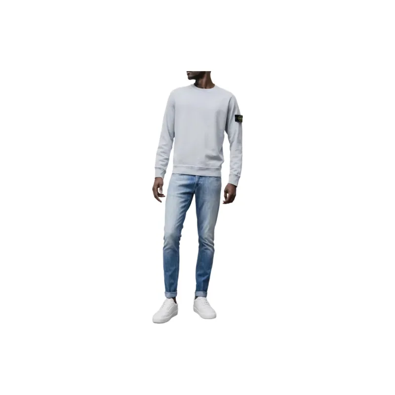 STONE ISLAND Logo Patch Crewneck Sweatshirt-4