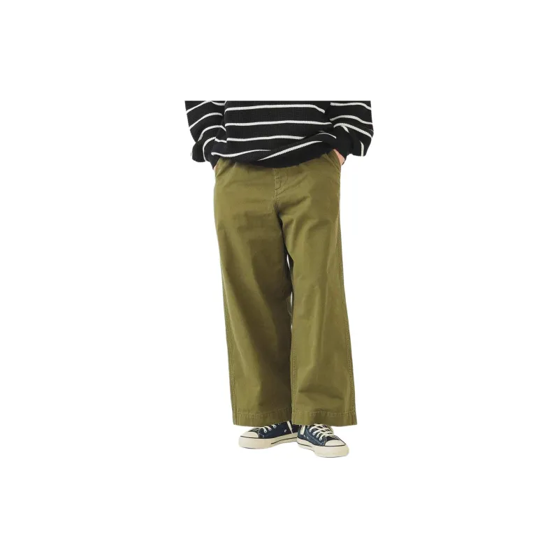 Beams Casual Pants Men's Olive Green-3