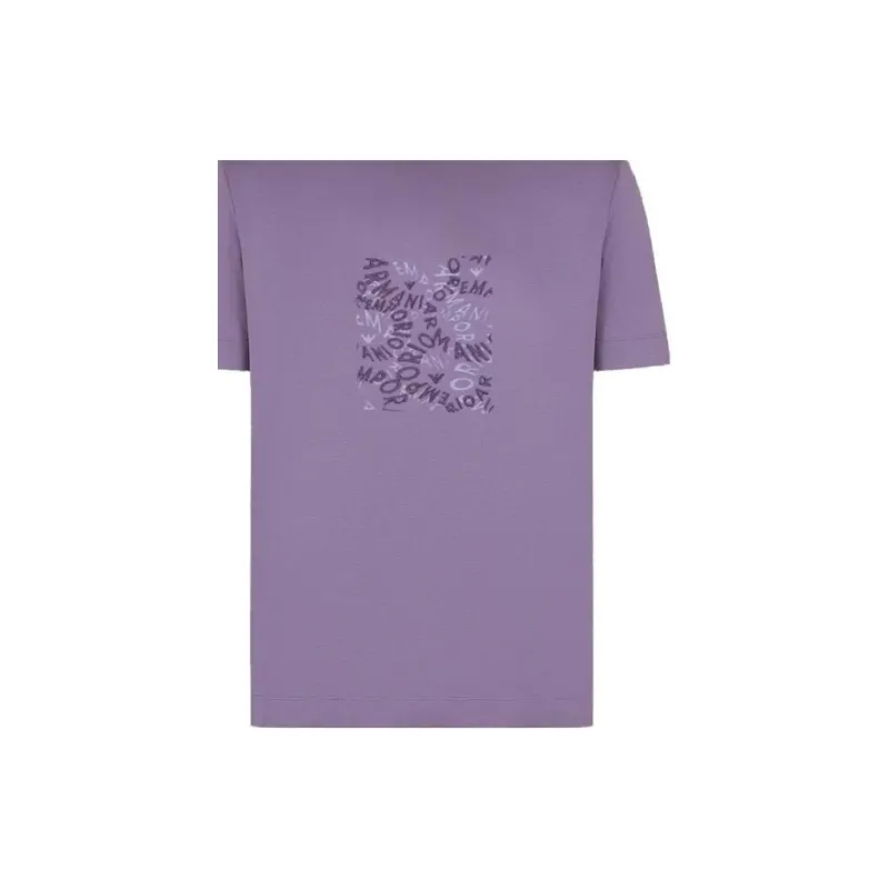 EMPORIO ARMANI SS24 T Shirt Men's Purple-7