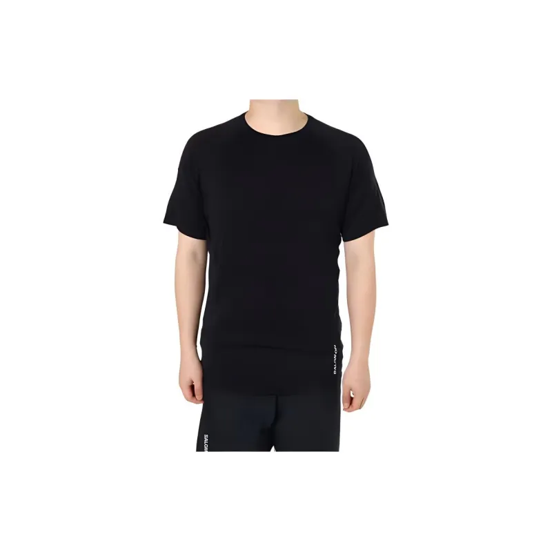 SALOMON CROSS RUN T Shirt Men's Black-3