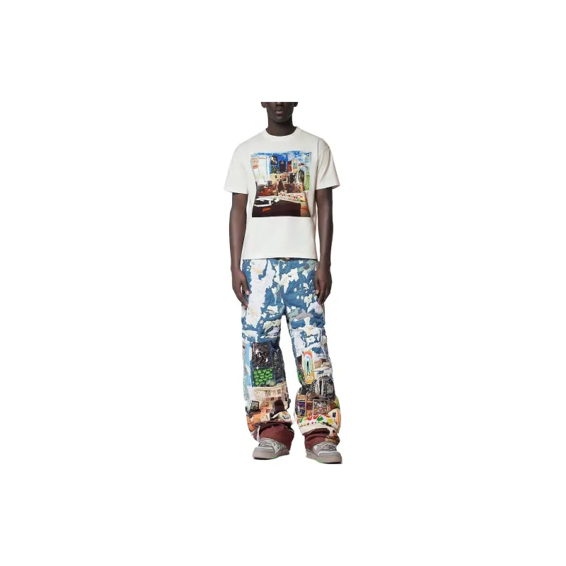 LOUIS VUITTON Printed Cotton T shirt-1