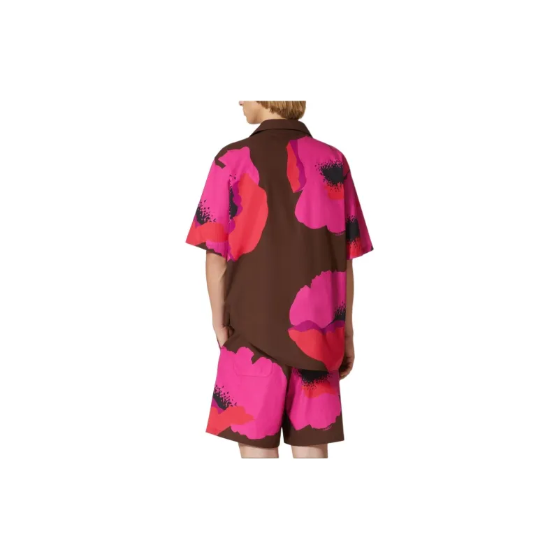 Valentino Floral Printed Short Sleeved Shirt-3
