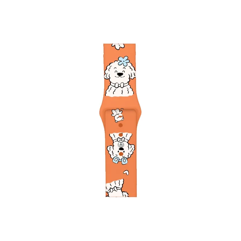 FZRT Watch Bands Cute Print Skin Friendly Silicone Strap Unisex-7