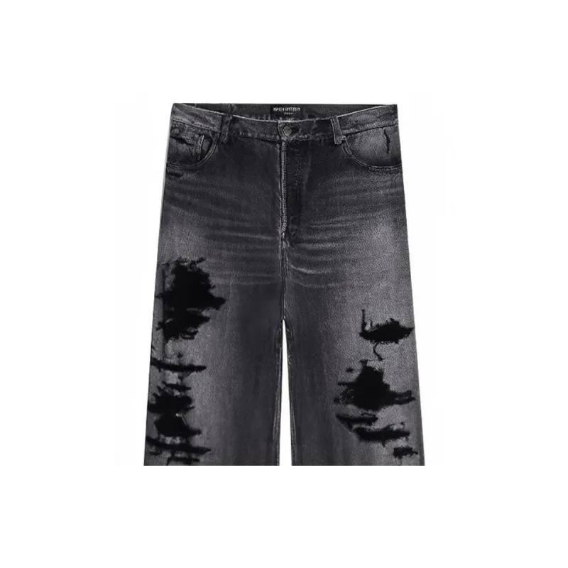 Balenciaga Trompe L'Œil Large Baggy Trousers-4