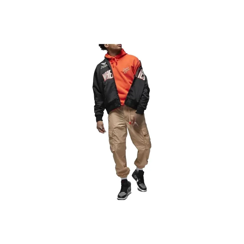 Jordan Flight MVP Sweatshirts Men Orange Red-2