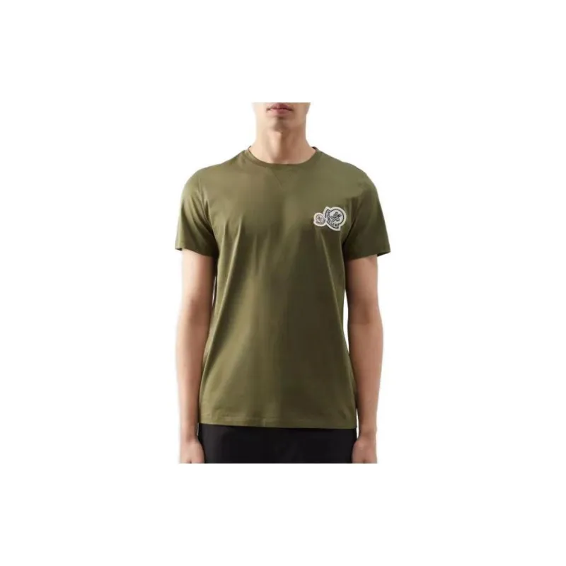 Moncler T Shirts Men Green-1