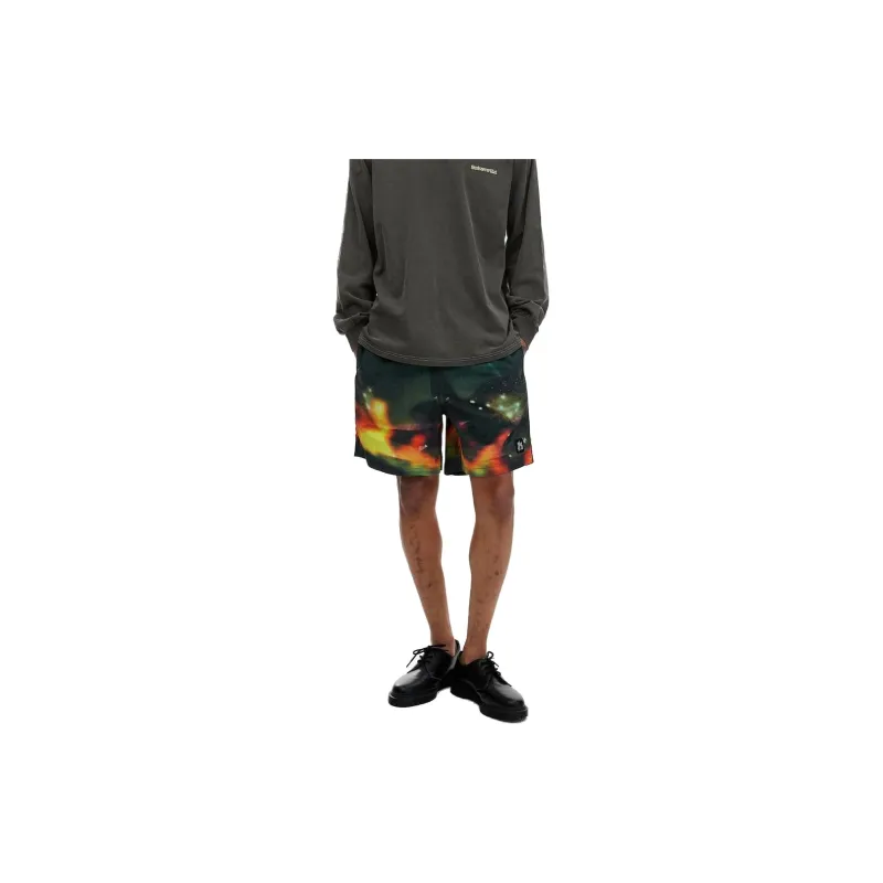Thisisneverthat SS24 Flame Jogging Short Black Casual Shorts Unisex Black-2