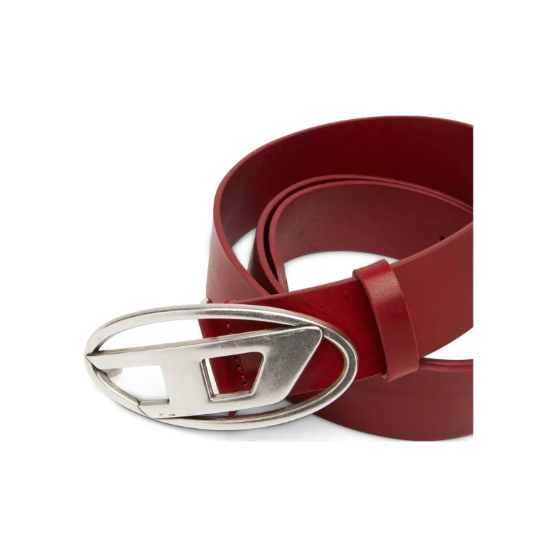 DIESEL 1DR Logo buckle Leather Belt-2