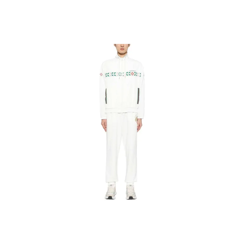CASABLANCA Joyaux D'Afrique Tennis Club Organic Cotton Track Pants-1