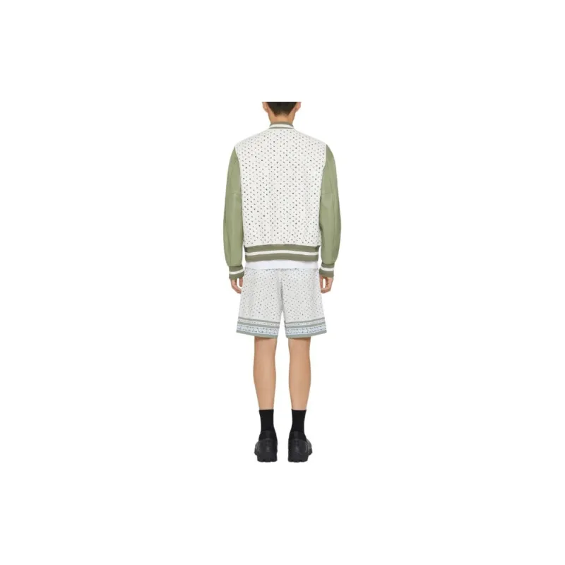 GIVENCHY FW24 Leather Jacket Men's Almond Green-2