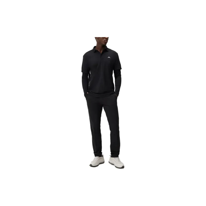 J.Lindeberg Liam Regular Fit Ls Polo Shirt Men's Black-1