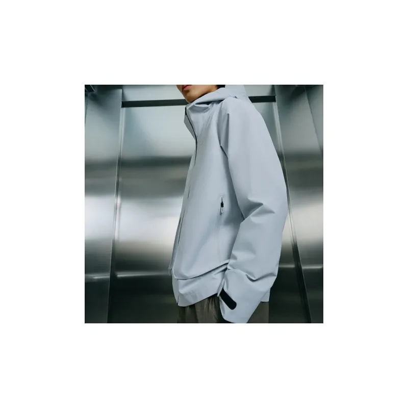 XTEP Trench Coat Men's Light Mist Gray-3