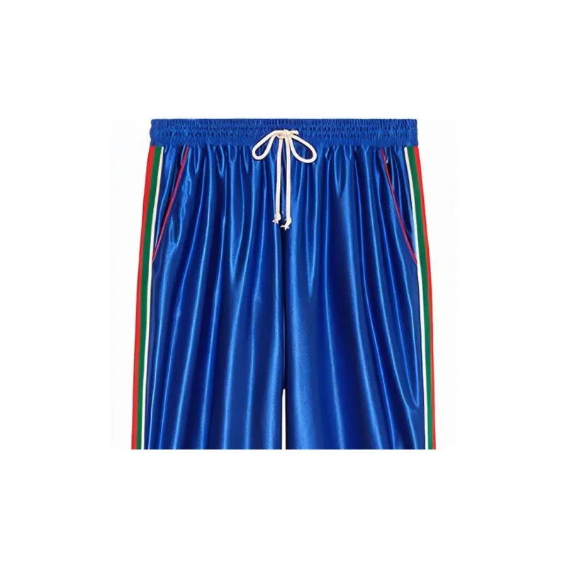 GUCCI Shiny Jersey Pant With Web-4