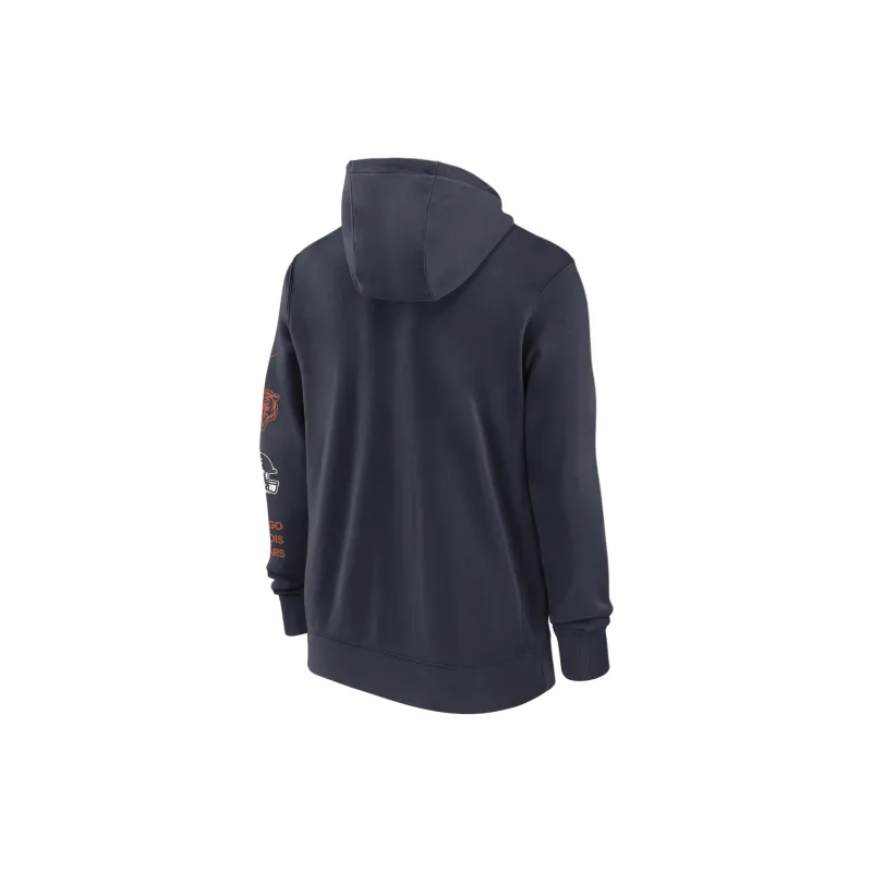 Nike Chicago Bears Club Men's Nike Nfl Full Zip Hoodie-1