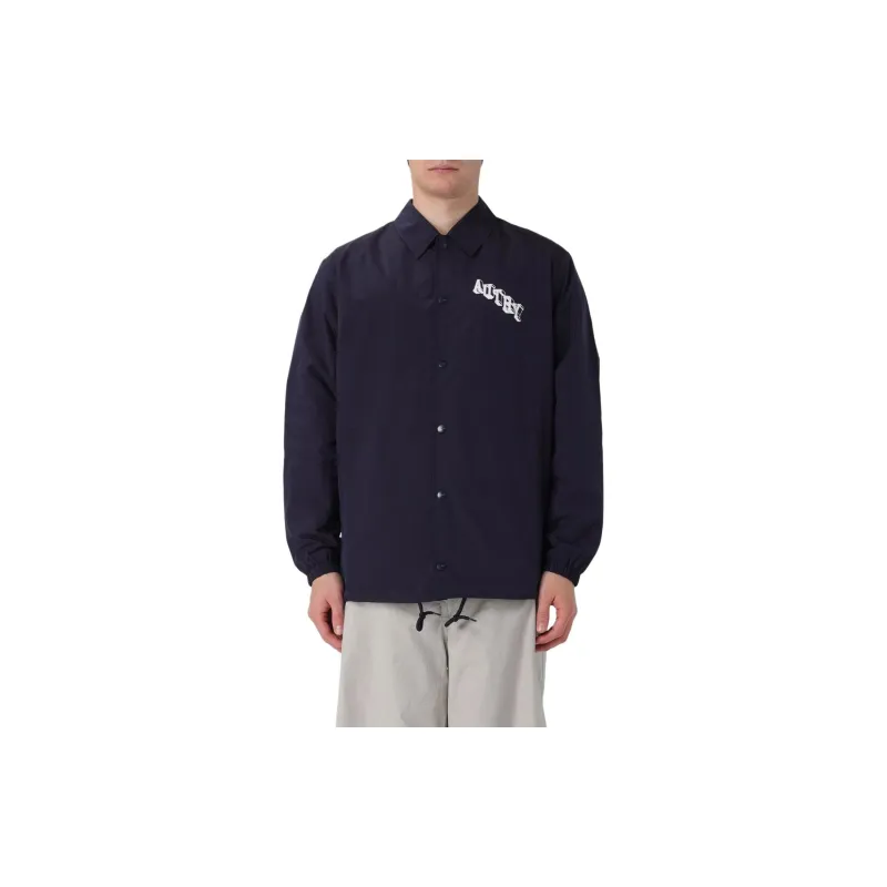 AUTRY Logo Printed Textured Coach Jacket-1