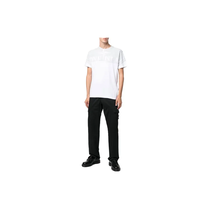 STONE ISLAND Logo Printed Crewneck T Shirt-2