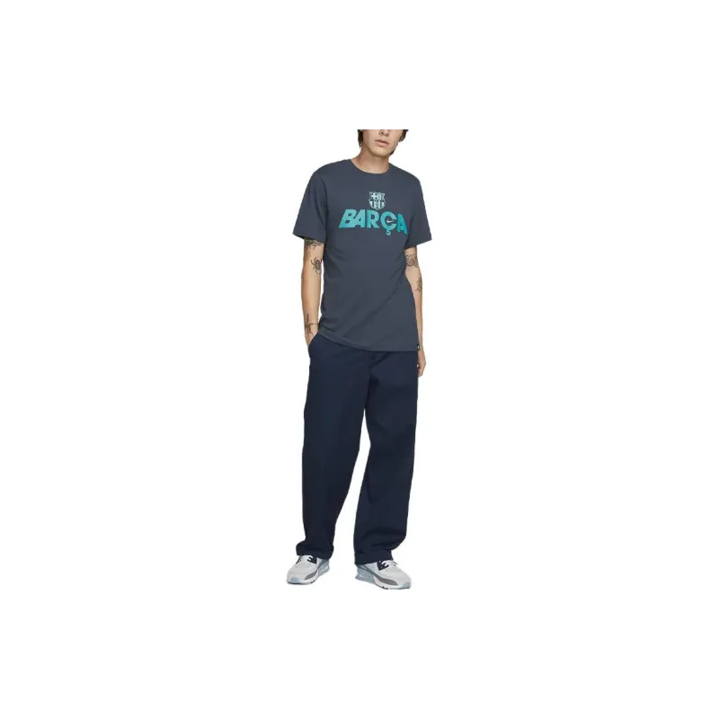 Nike FC Barcelona Mercurial T-Shirt Men's Dark Blue-2
