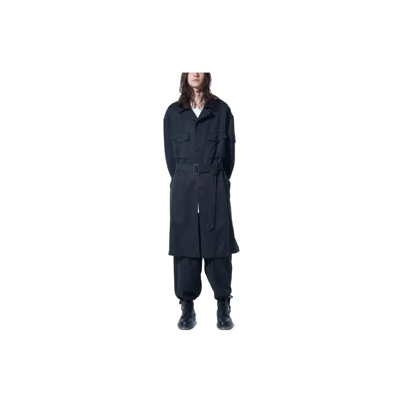 Yohji Yamamoto Coats Unisex Black-2
